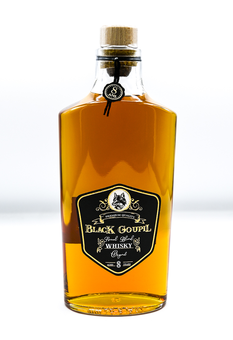 Whisky Français - Black Goupil - Blended - 8 ans - Maison Chollet