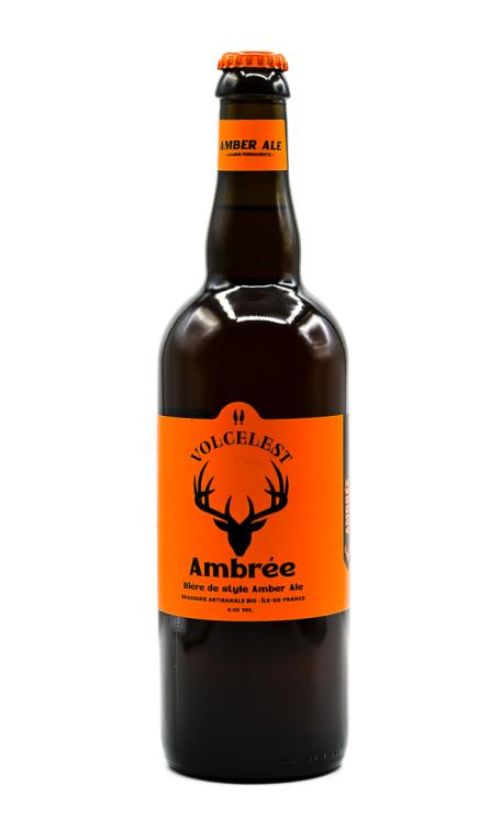 Bière artisanale Bio Ambrée Brasserie Volcelest 75cl